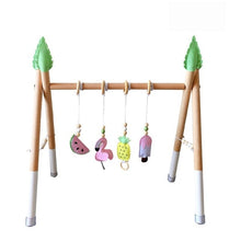 Load image into Gallery viewer, 1Set Nordic Style Baby Gym Play Nursery Sensory Ring-pull Toy Wooden Frame Infant Room Toddler Clothes Rack Gift Kids Room Decor