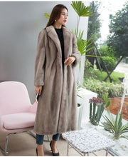 Load image into Gallery viewer, Hooded Winter New 2020 Fur Outerwear Female Fashion Plus Size Solid Long Fur Coat High-end Warm Mink Fur Jacket Coat Women Park