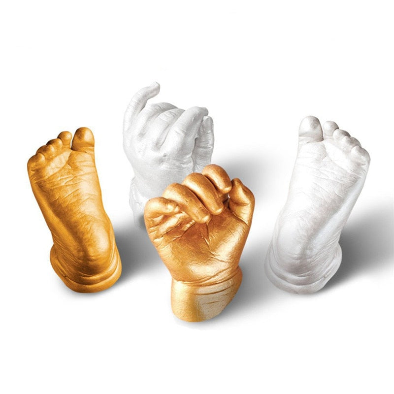 3D Baby Hand Print Foot Baby Casting Keepsake Kit Handprint Footprint Baby Growth Souvenirs Memorial