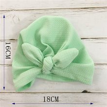 Load image into Gallery viewer, Knot Bow Baby Headbands Toddler Headwraps 6m-18m Baby Turban Hats Babes Caps