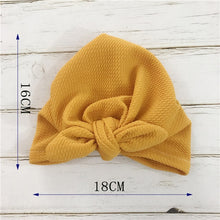 Load image into Gallery viewer, Knot Bow Baby Headbands Toddler Headwraps 6m-18m Baby Turban Hats Babes Caps