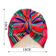 Load image into Gallery viewer, Knot Bow Baby Headbands Toddler Headwraps 6m-18m Baby Turban Hats Babes Caps