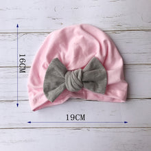 Load image into Gallery viewer, Knot Bow Baby Headbands Toddler Headwraps 6m-18m Baby Turban Hats Babes Caps