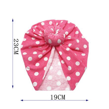 Load image into Gallery viewer, Knot Bow Baby Headbands Toddler Headwraps 6m-18m Baby Turban Hats Babes Caps