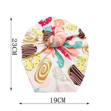 Load image into Gallery viewer, Knot Bow Baby Headbands Toddler Headwraps 6m-18m Baby Turban Hats Babes Caps