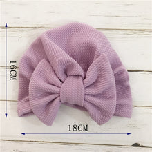 Load image into Gallery viewer, Knot Bow Baby Headbands Toddler Headwraps 6m-18m Baby Turban Hats Babes Caps