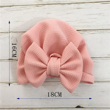 Load image into Gallery viewer, Knot Bow Baby Headbands Toddler Headwraps 6m-18m Baby Turban Hats Babes Caps