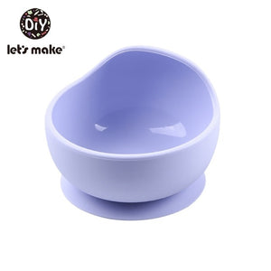 Let'S Make 1set Silicone Baby Feeding Set Waterproof Spoon Non-Slip Feedings Silicone Bowl Tableware Baby Products Baby Plate