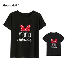 Load image into Gallery viewer, Family Tshirts Fashion mommy and me clothes baby girl clothes MINI and MAMA Fashion Cotton Family Look Boys Mom Mother Clothes