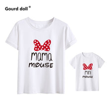 Load image into Gallery viewer, Family Tshirts Fashion mommy and me clothes baby girl clothes MINI and MAMA Fashion Cotton Family Look Boys Mom Mother Clothes