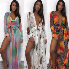 Load image into Gallery viewer, Sexy Beach Cover Up Women Dress Tunic Pareos Ladies Kaftan Robe Cover-up Woman Beach Wear Swimsuit