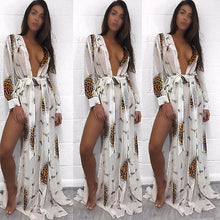 Load image into Gallery viewer, Sexy Beach Cover Up Women Dress Tunic Pareos Ladies Kaftan Robe Cover-up Woman Beach Wear Swimsuit