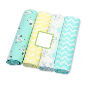 4Pcs/Lot Muslin 100% Cotton Baby Bed Sheet Baby Swaddles Soft Newborns Blankets Blankets Muslin Diapers Swaddle Bed Wrap Sheet