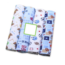 Load image into Gallery viewer, 4Pcs/Lot Muslin 100% Cotton Baby Bed Sheet Baby Swaddles Soft Newborns Blankets Blankets Muslin Diapers Swaddle Bed Wrap Sheet