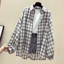 Load image into Gallery viewer, Summer Half Batwing Sleeve Shirts Women Pockets Button Plaid Female Shirt Blusa Mujer 2020 Spring Plus Size Tops Ladies Clothing