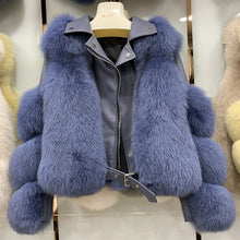 Load image into Gallery viewer, Fashion Real Fox Fur Coats With Genuine Sheepskin Leather Wholeskin Natural Fox Fur Jacket Outwear Luxury Women 2020 Winter New