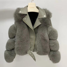 Load image into Gallery viewer, Fashion Real Fox Fur Coats With Genuine Sheepskin Leather Wholeskin Natural Fox Fur Jacket Outwear Luxury Women 2020 Winter New