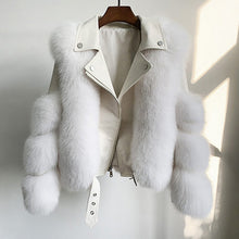 Load image into Gallery viewer, Fashion Real Fox Fur Coats With Genuine Sheepskin Leather Wholeskin Natural Fox Fur Jacket Outwear Luxury Women 2020 Winter New