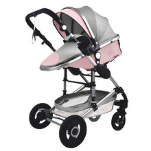 Load image into Gallery viewer, Luxurious Baby Stroller 3 in 1 Portable Travel Baby Carriage Folding Prams Aluminum Frame High Landscape Car for Newborn Baby