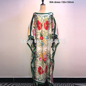 winyi Retro Floral Print Lady Long Dress Elegant Beach Belt Sexy  Appearance Print Long Jacket Bohemian Dress Lady Vestidos