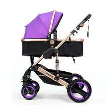 Load image into Gallery viewer, Wisesonle baby stroller 2 in 1 stroller lying or dampening folding light weight two-sided child four seasons Russia free shippin